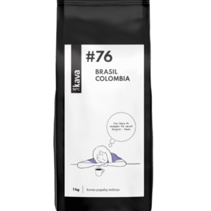 Kavos pupelės KAVA96°C, Nr.76, 1000g, Brazilija, Uganda, Kolumbija