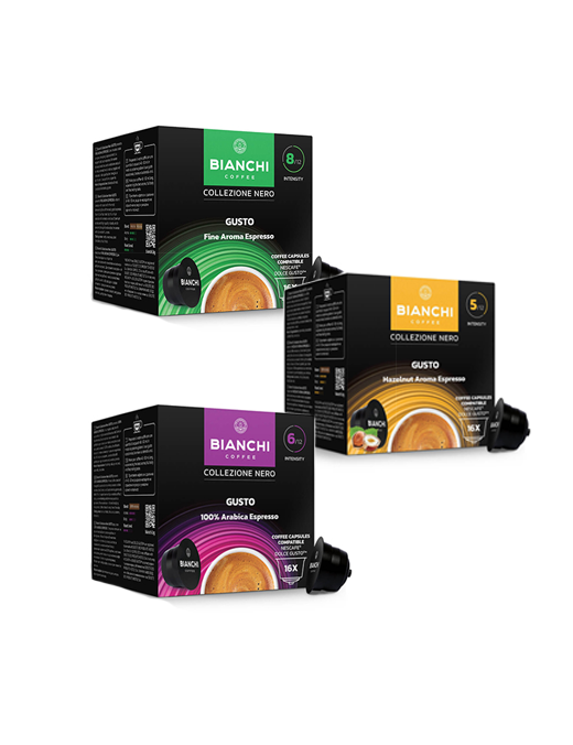 Kavos kapsulių rinkinys Dolce Gusto®, BIANCHI, 3 pak.