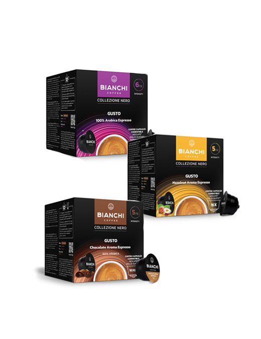 Maksimalistams, kavos kapsulių rinkinys Dolce Gusto®, BIANCHI, 3 pak.