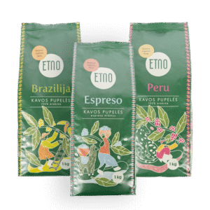 Kavos pupelių rinkinys, ETNO, 3 vnt.