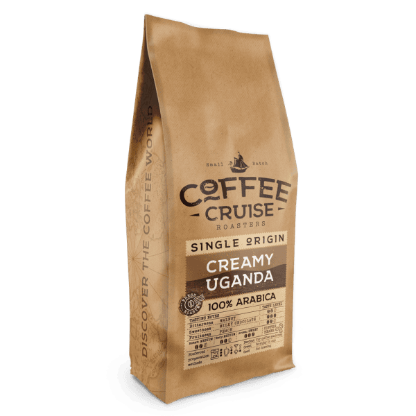 Kavos pupelės Coffee Cruise CREAMY UGANDA 1 kg