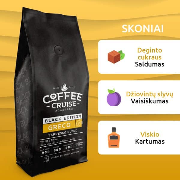 Kavos pupelės Coffee Cruise GRECO 1kg