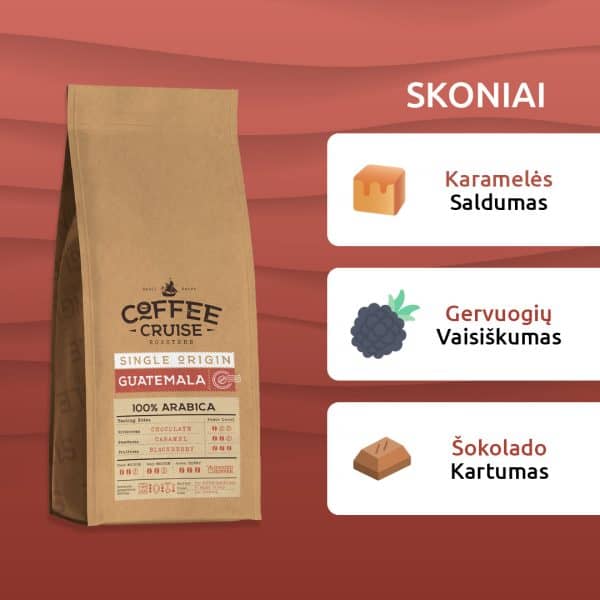 Malta kava Coffee Cruise GUATEMALA 250g