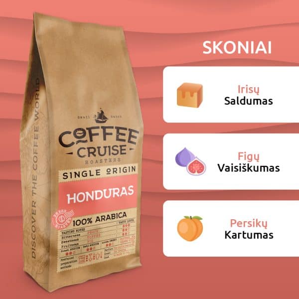 Kavos pupelės Coffee Cruise HONDURAS 1kg (Limited edition)