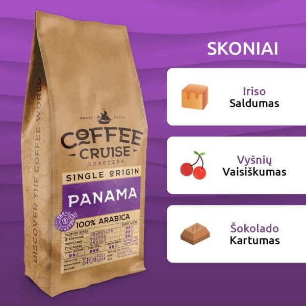 Kavos pupelės Coffee Cruise PANAMA 1kg (Limited edition)