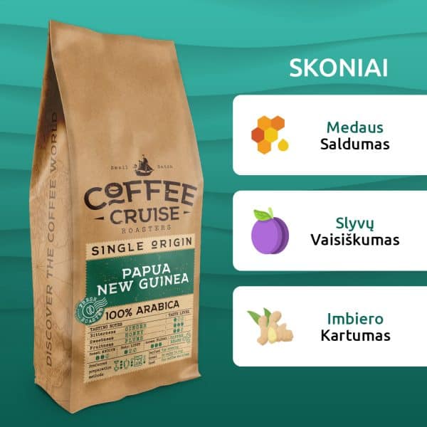 Kavos pupelės Coffee Cruise PAPUA NEW GUINEA 1 kg