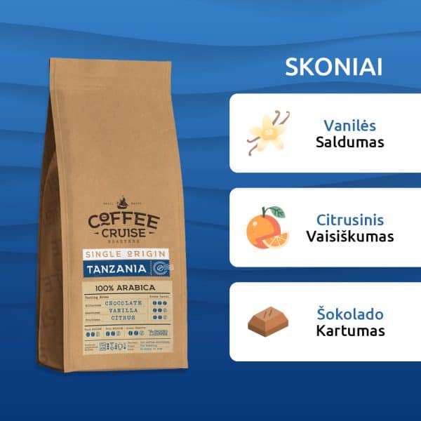 Malta kava Coffee Cruise TANZANIA 250g