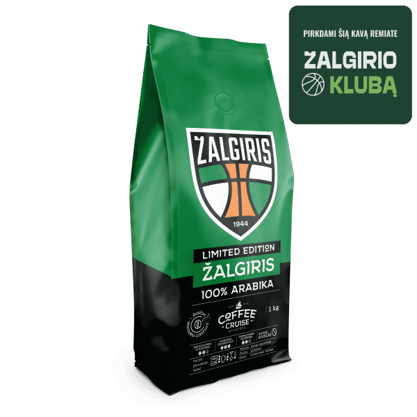 Kavos pupelės Coffee Cruise x ŽALGIRIS 1kg