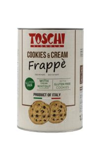 FRAPPE COOKIES & CREAM, šaltos kavos gėrimo mišinys, TOSCHI, 1,2 kg